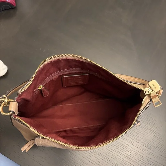 Small Marlon Coach Shoulder Bag Taupe - Picture 4 of 10